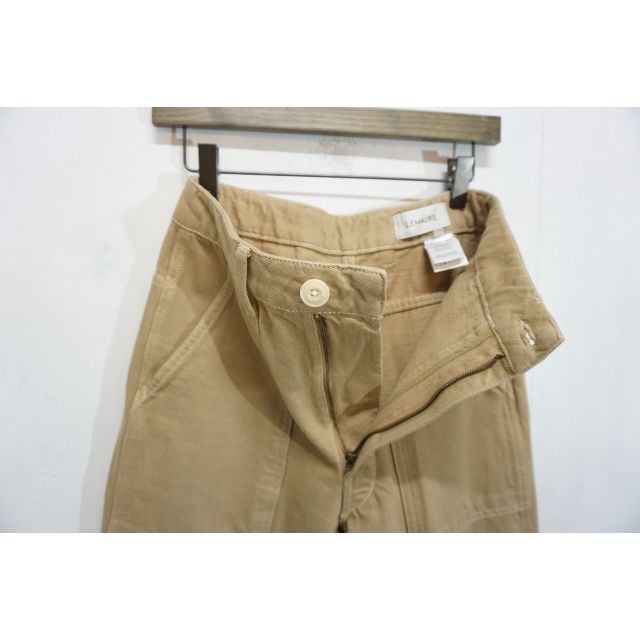 あす楽対応】 美品20SS LEMAIRE 1217M△ 茶 パンツ レッグ ワイド