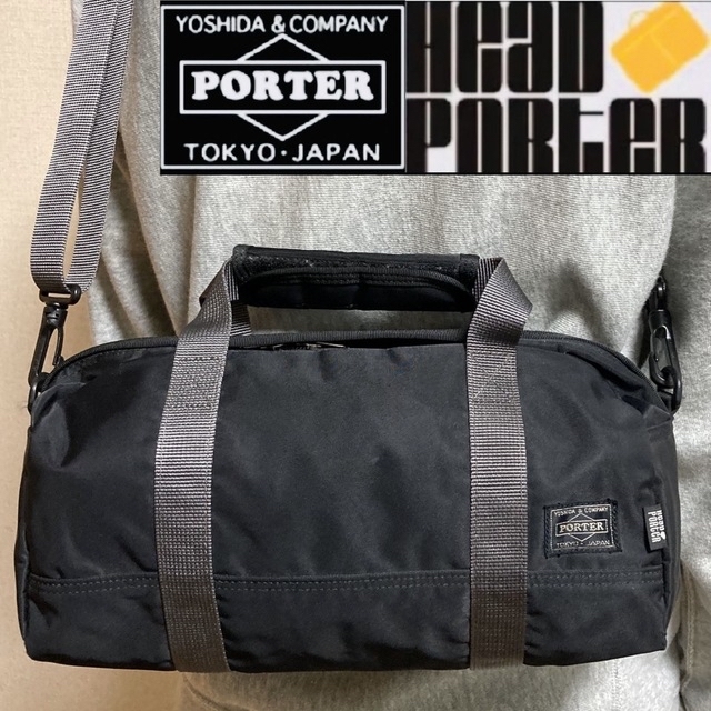 希少 HEAD PORTER ヘッドポーター　タンカー　ボストンバッグ　黒