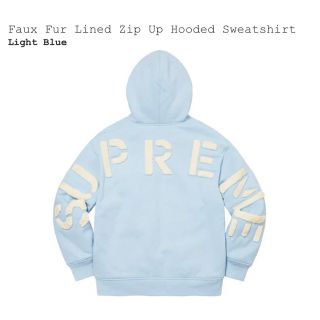 シュプリーム(Supreme)の【XL】Supreme Faux Fur Lined Zip Up Hooded(パーカー)