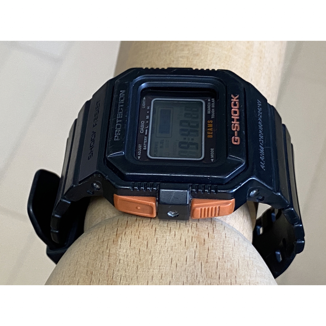 コラボ/G-SHOCK/時計/ビームス/別注/限定/黒/ソーラー/スクエア/レア