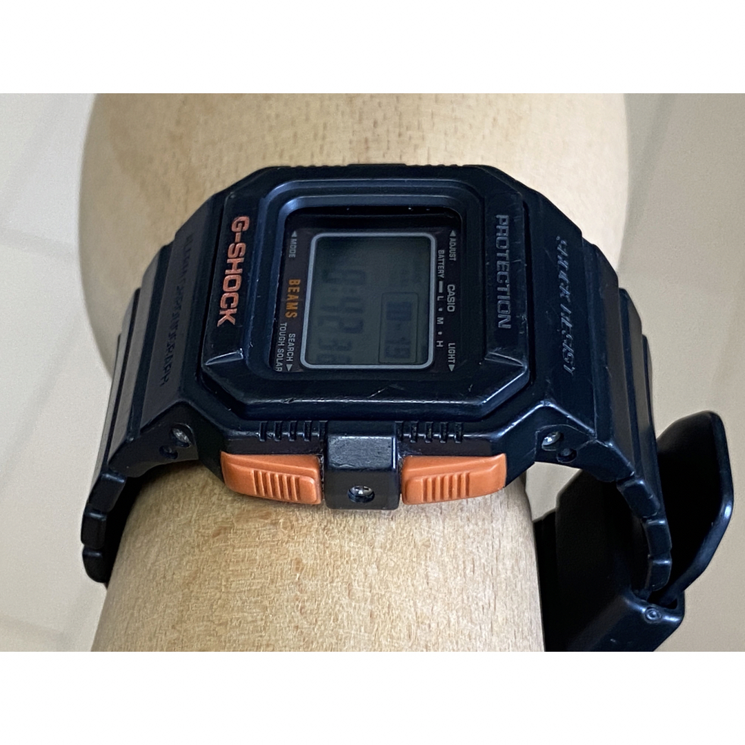 コラボ/G-SHOCK/時計/ビームス/別注/限定/黒/ソーラー/スクエア/美品