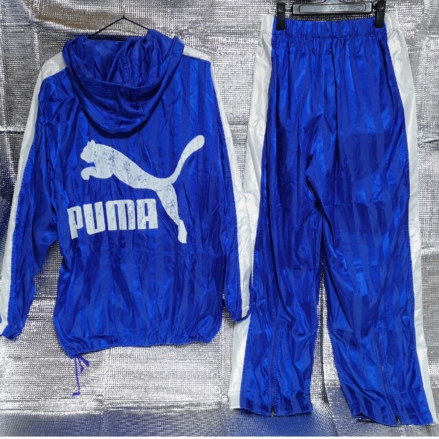 PUMA - サッカー部 ピステ プーマ シャドーストライプ ブルー M PUMA - サッカー部 ピステ プーマ シャドーストライプ ブルー M
