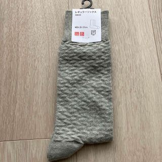 ユニクロ(UNIQLO)のユニクロ　レギュラーソックス　グレー①(ソックス)