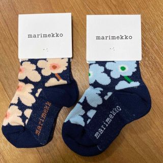 マリメッコ(marimekko)のmarimekko キッズ靴下　2足セット　マリメッコ (靴下/タイツ)