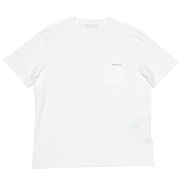 至上 《新品》PRADA プラダ 半袖Tシャツ ロゴ ナイロンポケット クルー