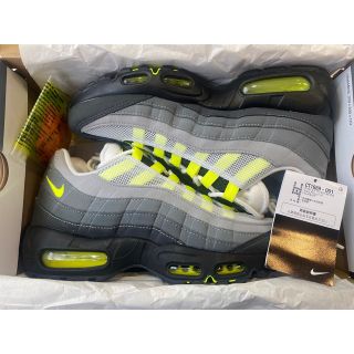 ナイキ(NIKE)の極美品 2020 NIKE AIR MAX 95 OG イエローグラデ 25.5(スニーカー)