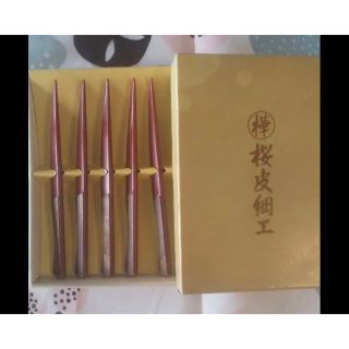 菓子切り道具（桜皮細工）(食器)