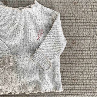 ザラキッズ(ZARA KIDS)のZARAベビー　リブトップス(ニット/セーター)