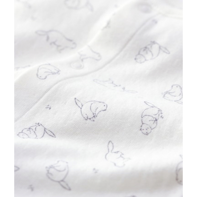 PETIT BATEAU(プチバトー)のチュビックプリント足なしロンパース　カバーオール　新生児　前開き キッズ/ベビー/マタニティのベビー服(~85cm)(ロンパース)の商品写真
