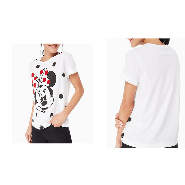 kate spade new york(ケイトスペードニューヨーク)の新品ケイトスペードkate spadeミニーちゃんTシャツ　白＃XXS#XS レディースのトップス(Tシャツ(半袖/袖なし))の商品写真