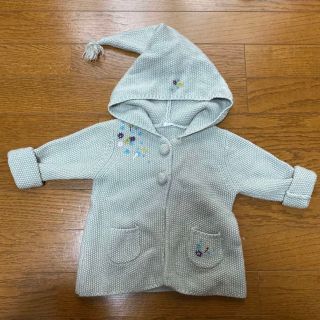 プチバトー(PETIT BATEAU)のプチバトー　カーディガン　ニット　18m 81cm 80 秋冬(カーディガン/ボレロ)