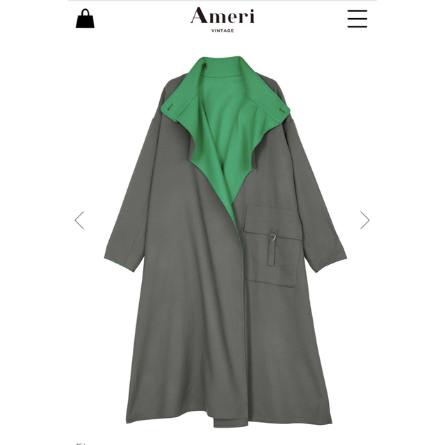 Ameri VINTAGE(アメリヴィンテージ)のぐりん様専用‼️REVERSIBLE STAND COLLAR COAT レディースのジャケット/アウター(トレンチコート)の商品写真