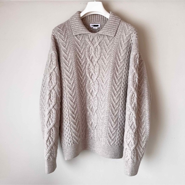 Wool Cashmere Aran Cable Sweater, Fisherman sweater woman