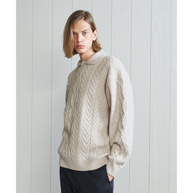 〈H〉2022AW｜WOOL CASHMERE FISHERMAN’S KNIT