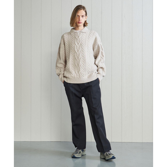 〈H〉2022AW｜WOOL CASHMERE FISHERMAN’S KNIT