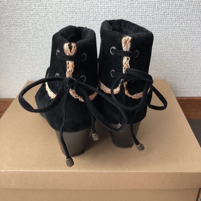 axes femme(アクシーズファム)のアクシーズファム　ショートブーツ　黒 レディースの靴/シューズ(ブーツ)の商品写真