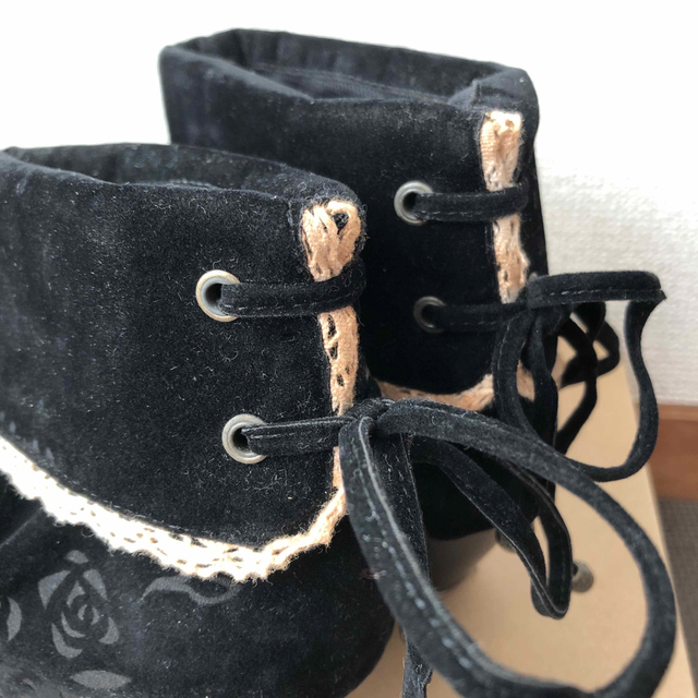 axes femme(アクシーズファム)のアクシーズファム　ショートブーツ　黒 レディースの靴/シューズ(ブーツ)の商品写真
