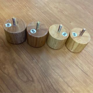 ムジルシリョウヒン(MUJI (無印良品))の無印良品 木製脚・5cmナチュラル(M8) 4本組(脚付きマットレスベッド)