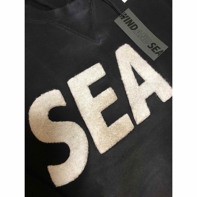 WIND AND SEA - WINDANDSEA Damaged Crew neck ダスト加工スウェットの ...