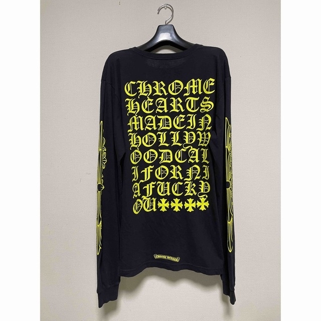 クロムハーツ NEON YELLOW BACK PRINT L/S TEE! - musikkapelle