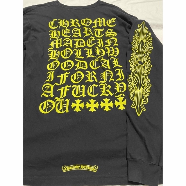 クロムハーツ NEON YELLOW BACK PRINT L/S TEE！ | www.jarussi.com.br