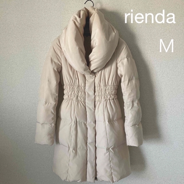 rienda リエンダ 裏ファー ダウンコート ベージュ Ｍ-