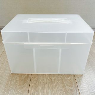 ムジルシリョウヒン(MUJI (無印良品))の無印良品　ポリプロピレンキャリーケース・救急箱タイプ・大（Ｖ）(ケース/ボックス)