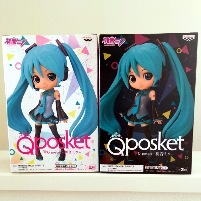 Qposket キューポスケット 初音ミク ノーマルカラー&レアカラーセット