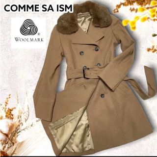 コムサイズム(COMME CA ISM)の美品◎COMME CA ISM ウール　ファー　コート(ロングコート)