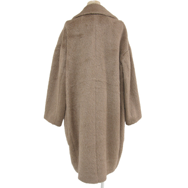 美品/MAX MARA/アルパカ/チェスターコート/40/BROWN