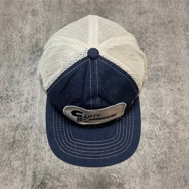 買物 YUPOONG CLIFTY企業刺繍ロゴデニムメッシュキャップ 90s confmax ...