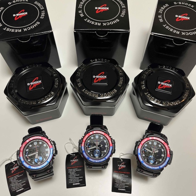 G-SHOCK ガルフマスター GN-1000-1A 並行輸入品 3本セット