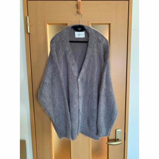 最安値に挑戦中 YOKE / LOOSED MOHAIR CARDIGAN blue gray 話題の人気