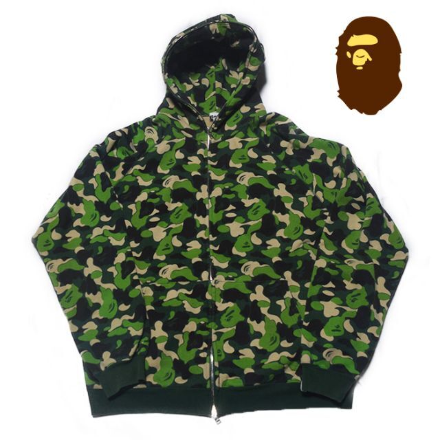 a bathing ape カモフルジップパーカー