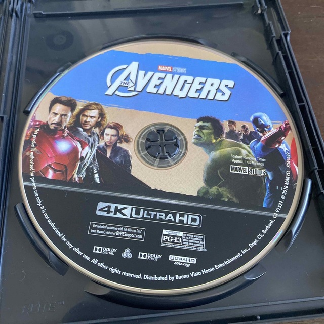 アベンジャーズ　4K UHD エンタメ/ホビーのDVD/ブルーレイ(外国映画)の商品写真