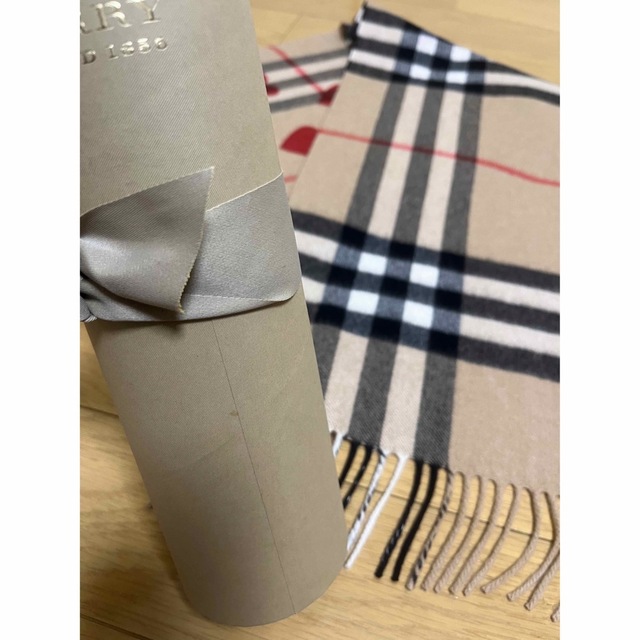 BURBERRY - BURBERRY バーバリー マフラー カシミア100％ 未使用に近い