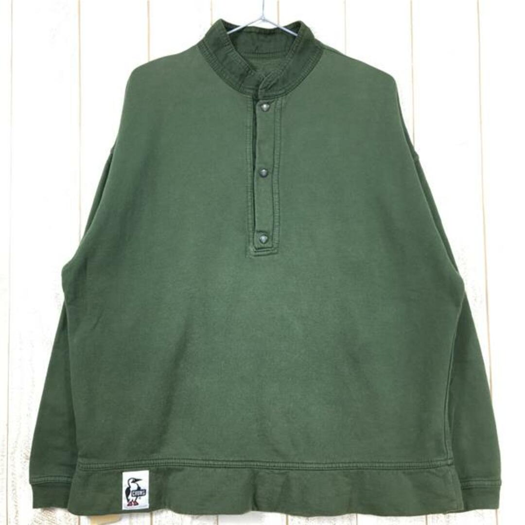 CHUMS(チャムス)のMENs S  チャムス ハリケーントップ HURRICANE TOP スウェット プルオーバー CHUMS グリーン系 メンズのメンズ その他(その他)の商品写真