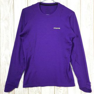 パタゴニア(patagonia)のMENs XS  パタゴニア メリノ クルー ロングスリーブ Merino Crew Long Sleeve PATAGONIA パープル系(その他)