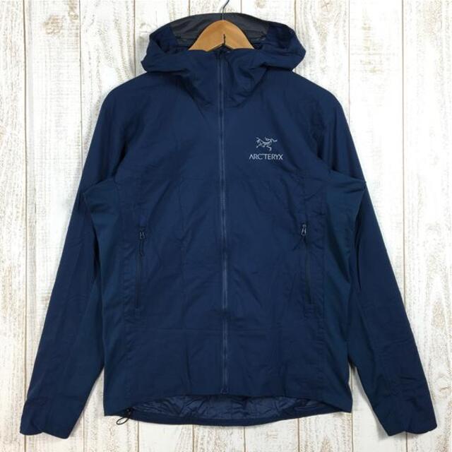 MENs S  アークテリクス アトム SL フーディ ATOM SL HOODY コアロフト インサレーション ウィンドシェル ジャケット ARCTERYX 17305 ネイビー系無経年劣化