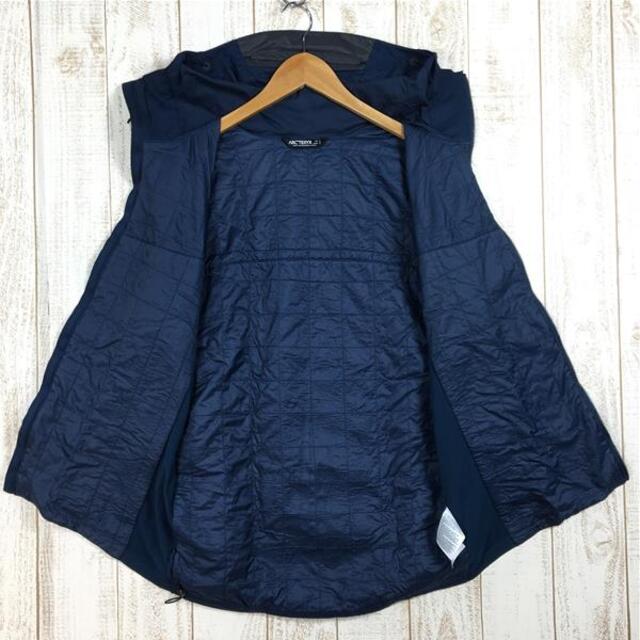 MENs S アークテリクス アトム SL フーディ ATOM SL HOODY コアロフト インサレーション ウィンドシェル ジャケット ARCTERYX 17305 ネイビー系