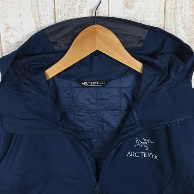 MENs S アークテリクス アトム SL フーディ ATOM SL HOODY コアロフト インサレーション ウィンドシェル ジャケット  ARCTERYX 17305 ネイビー系