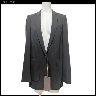 グッチ(Gucci)の新品グッチ  ウール　テーラードジャケット　黒　＃38　GUCCI(テーラードジャケット)