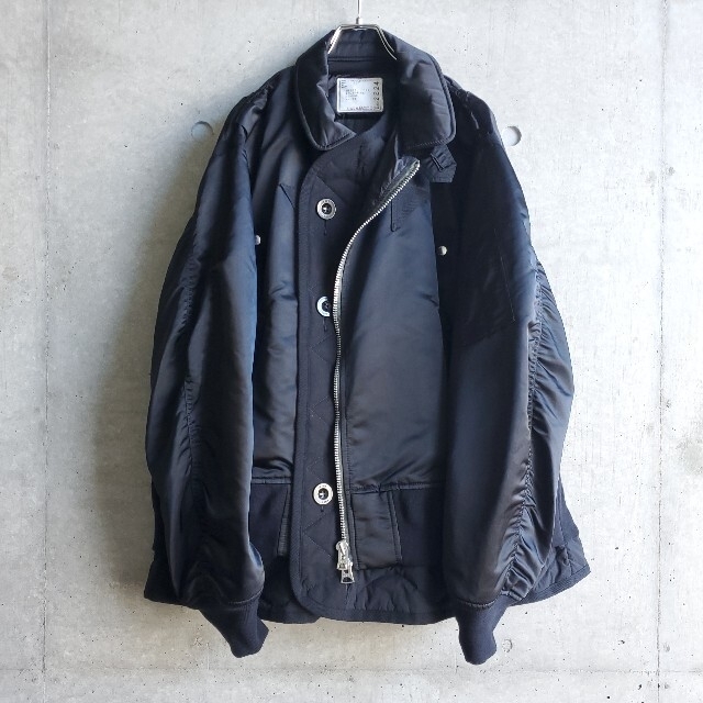 sacai 22aw Nylon Twill Mix Blouson ジャケット 1