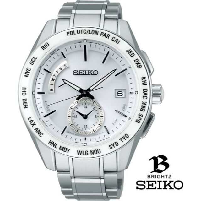 本格派ま！ SEIKO - SEIKOブライツ SAGA165 デュアルタイム 電波時計 【国内正規・新品】 腕時計(アナログ)