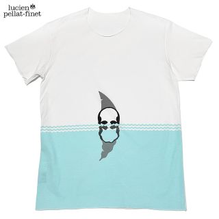 ルシアンペラフィネ(Lucien pellat-finet)のルシアンペラフィネ メンズ シャークスカルTシャツ S白(Tシャツ/カットソー(半袖/袖なし))