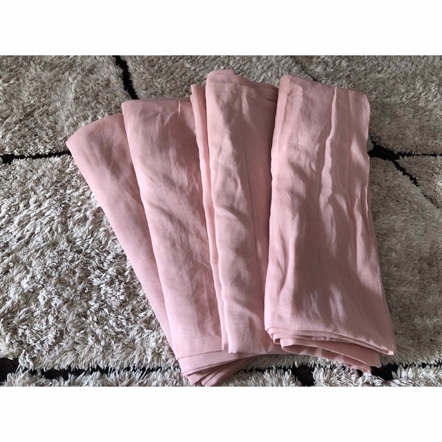 結婚式 布 オーガンジー チェアデコレーション ピンク ニューボーンフォト