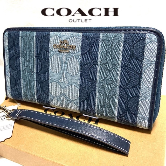 COACH(コーチ)のギフト⭕️ コーチ 財布 新作 デニムジャガード メンズレディス メンズのファッション小物(長財布)の商品写真