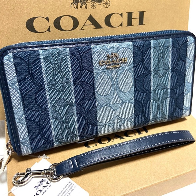 COACH(コーチ)のギフト⭕️ コーチ 財布 新作 デニムジャガード メンズレディス メンズのファッション小物(長財布)の商品写真