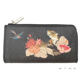 エトロ(ETRO)の新品エトロ　トラ(虎)　キーケース　黒　ETRO(コインケース)