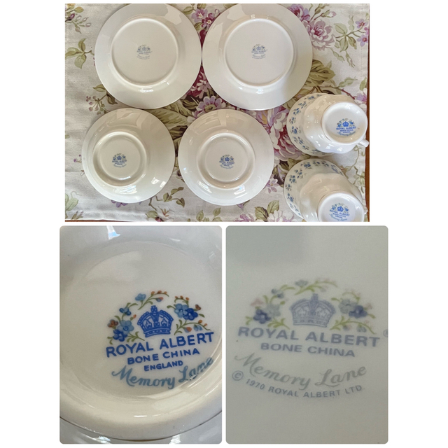 ROYAL ALBERT - 【美品】ロイヤルアルバート☆勿忘草・メモリーレーン